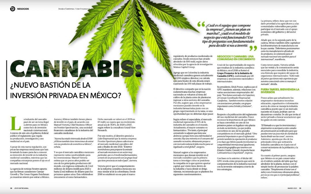 Cannabis ¿Nuevo bastón de la inversión privada en México?